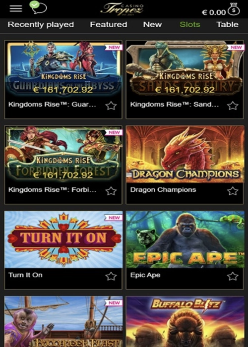 Exotic rewards treasure showcase Casino Tropez